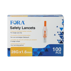 Fora Veiligheidslancetten (28G) 100.00 Stuks
