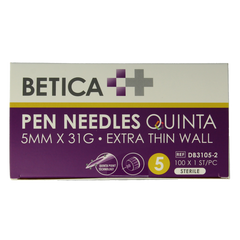 Betica Pennaalden Quinta steriel 5mmx31g 100 Stuks