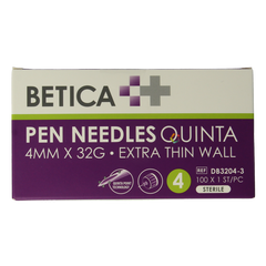 Betica Pennaalden Quinta steriel 4mmx32g 100 Stuks