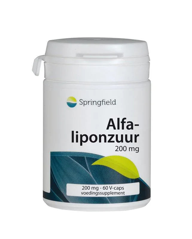 Springfield Alfa-liponzuur 200 mg 60 Vegetarische capsules