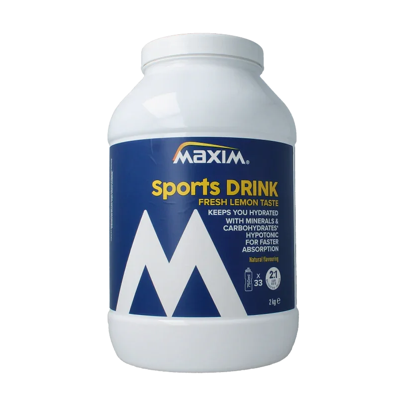 Maxim Sports drink powder tubs fresh lemon 2 Kilogram