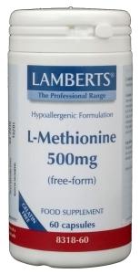 Lamberts L-Methionine 500mg 60 Vegetarische capsules