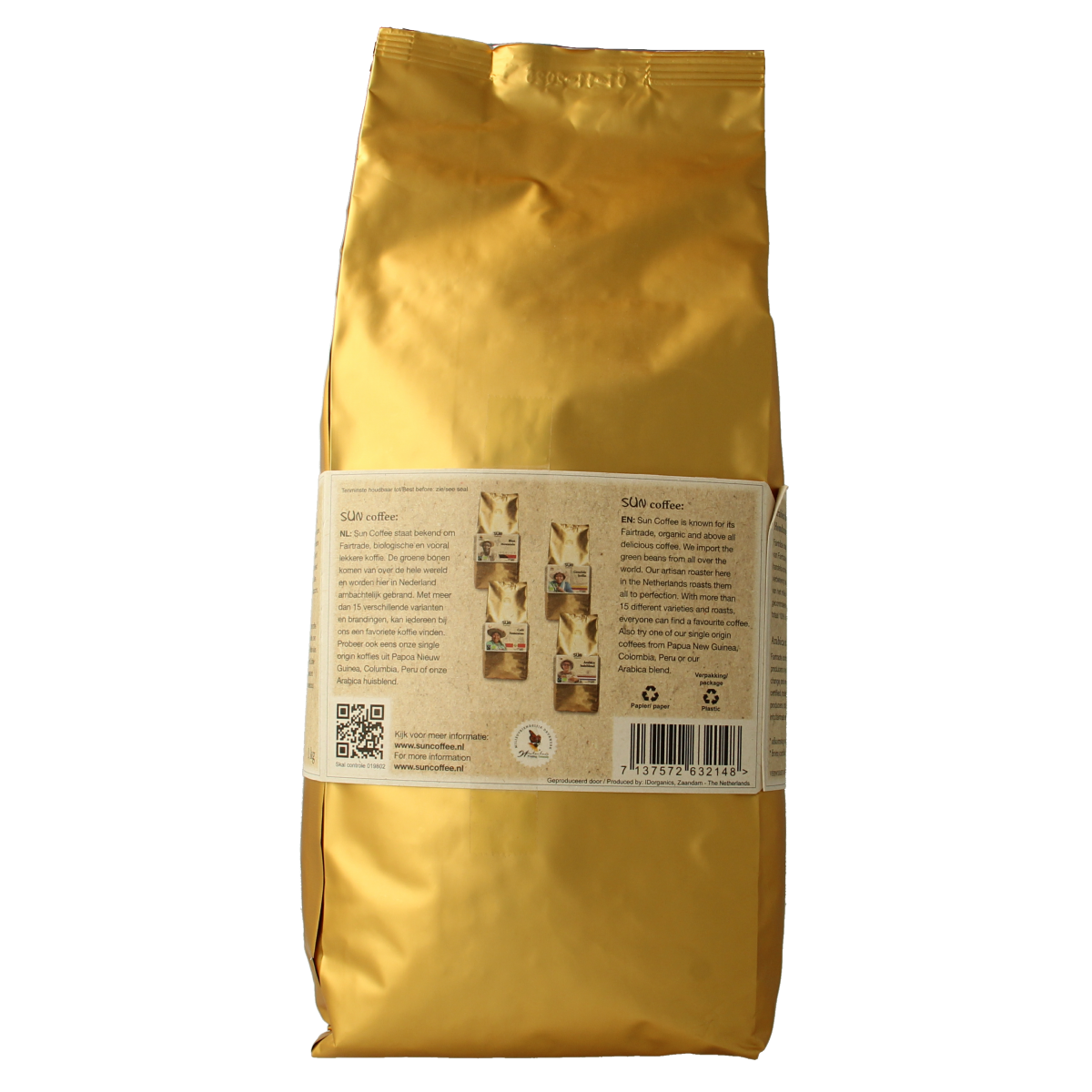 SUN Coffee Santa rosa bonen dark roast bio 1.00 Kilogram