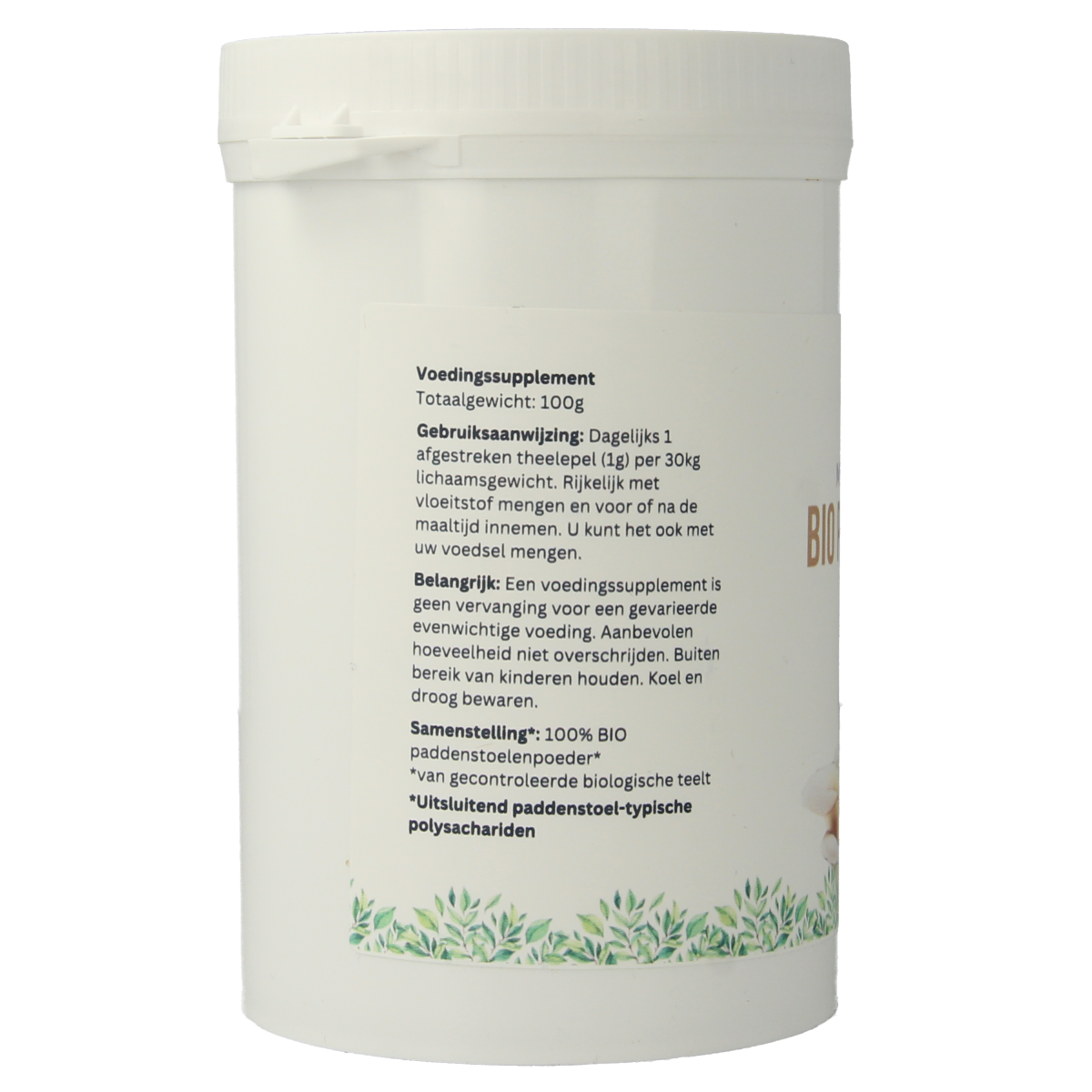 Mycopower Pleurotus poeder bio 100.00 Gram