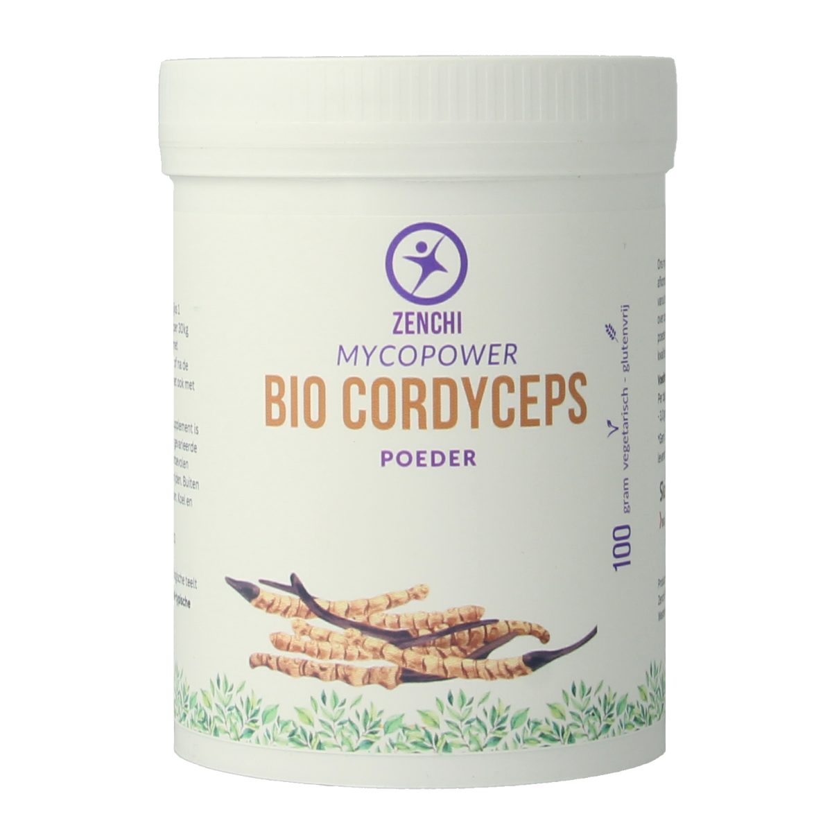 Mycopower Cordyceps sinensis poeder bio 100.00 Gram