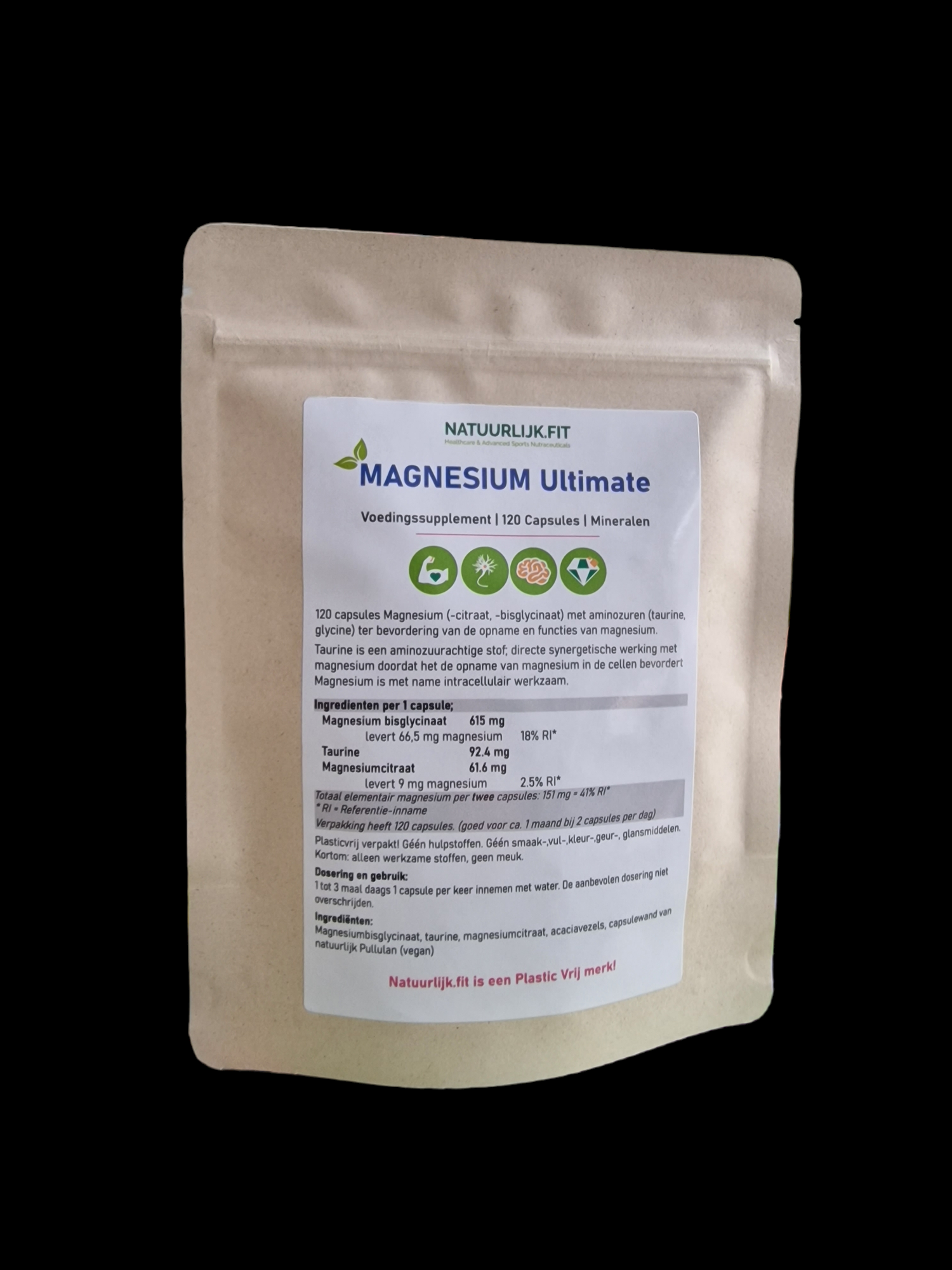 Natuurlijk.fit Magnesium ultimate 120.00 Capsules