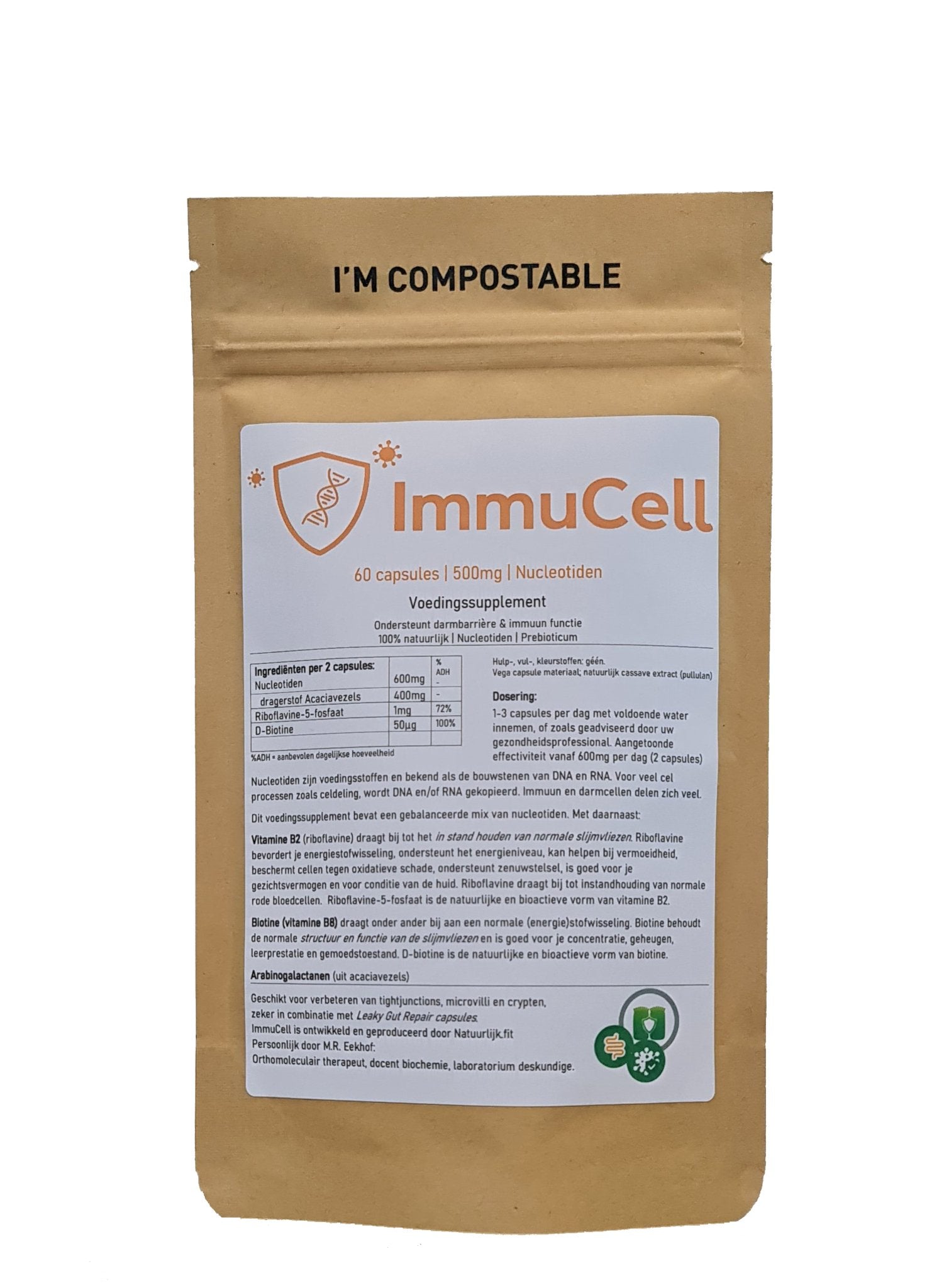 Natuurlijk.fit Immucell 60.00 Capsules