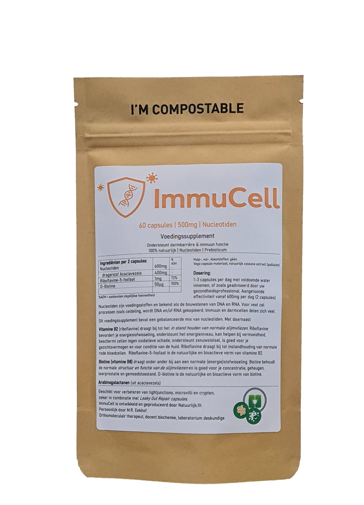 Natuurlijk.fit Immucell 60.00 Capsules