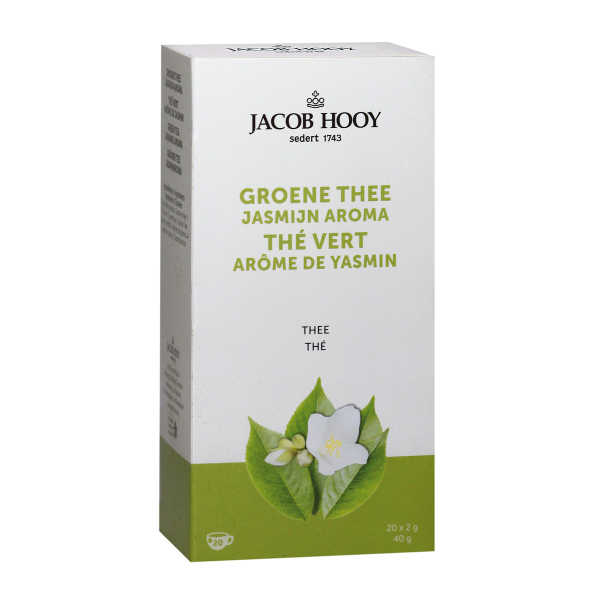 Jacob Hooy Groene thee jasmijn 20.00 Zakjes