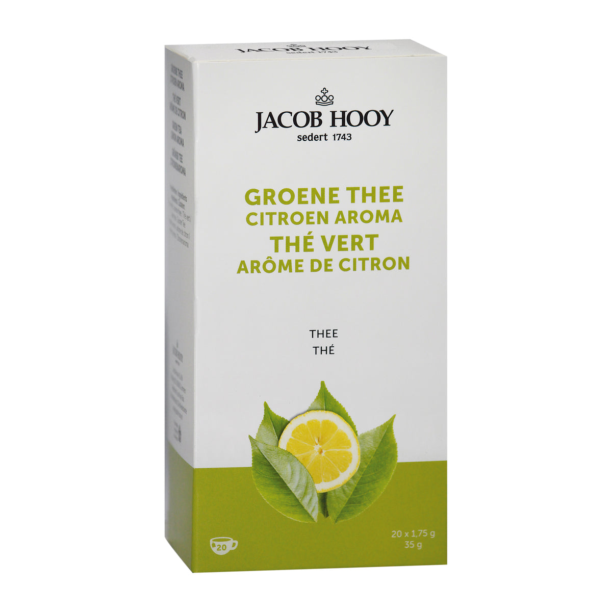 Jacob Hooy Groene thee citroen 20.00 Zakjes