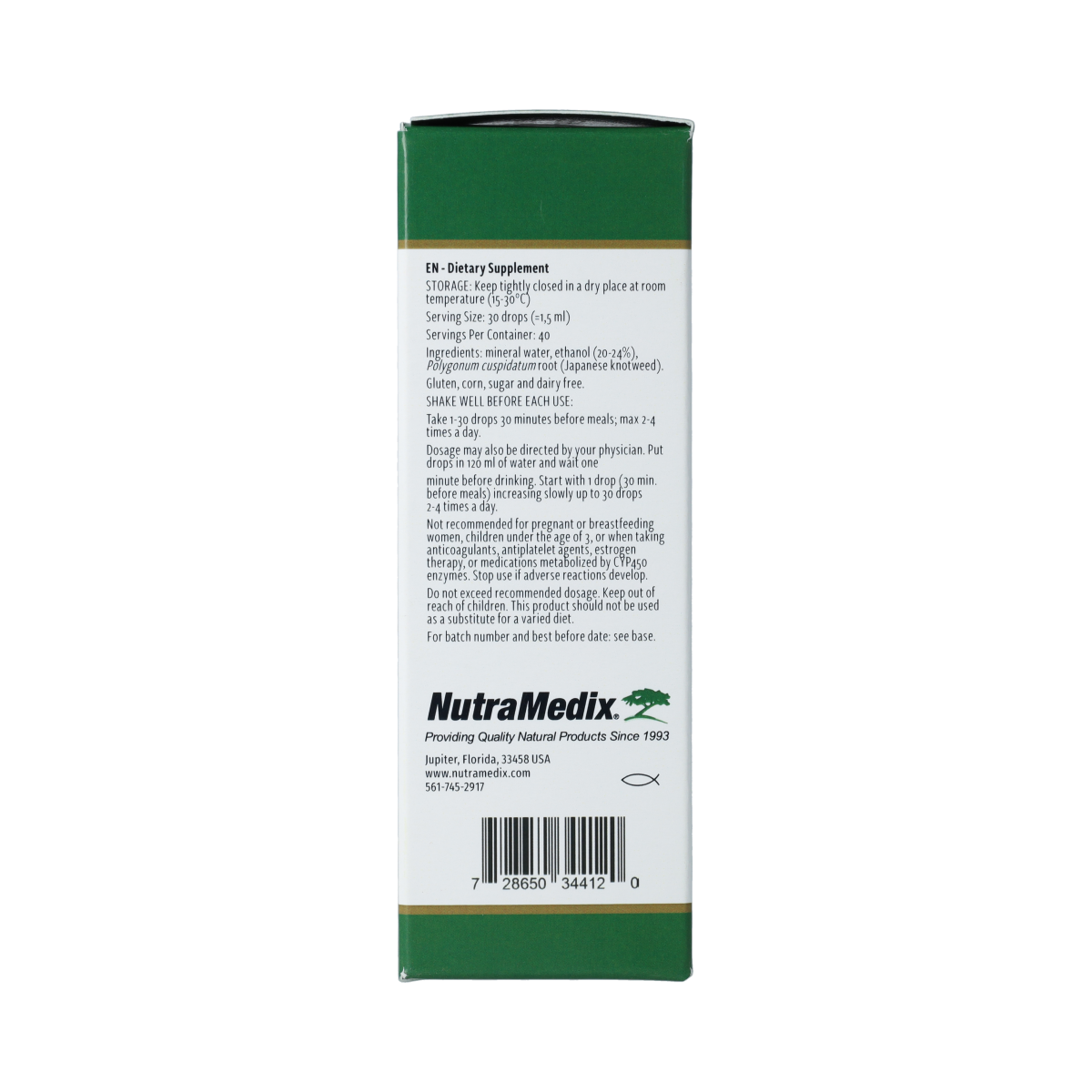 Nutramedix Japanse Duizendknoop 60.00 Milliliter