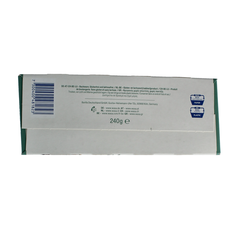 Wasa Knackebrod classic glutenvrij 6 x 40 gram 240 Gram