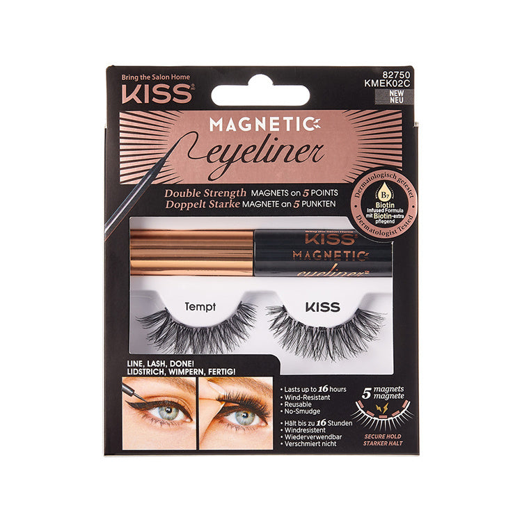 Kiss Magnetic eyeliner&lash kit 02 1 Set
