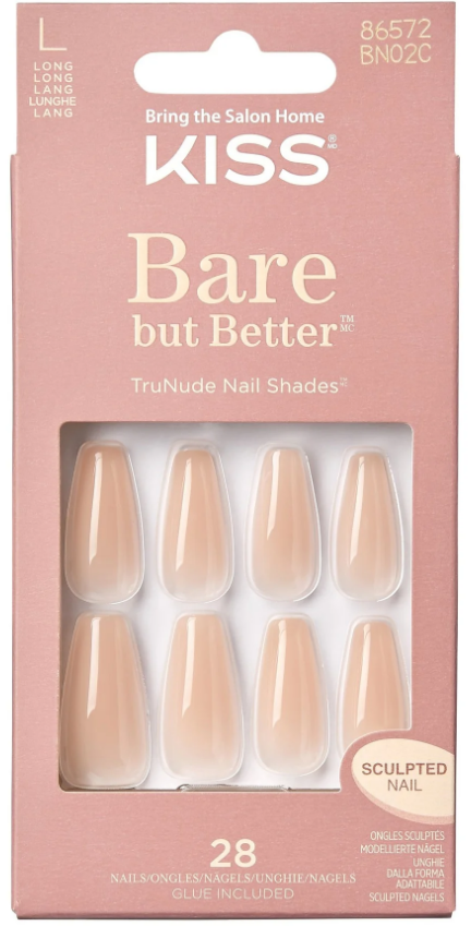 Kiss Bare but better nails nude drama 1 Set