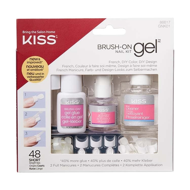 Kiss Brush on gel kit  1 Stuks