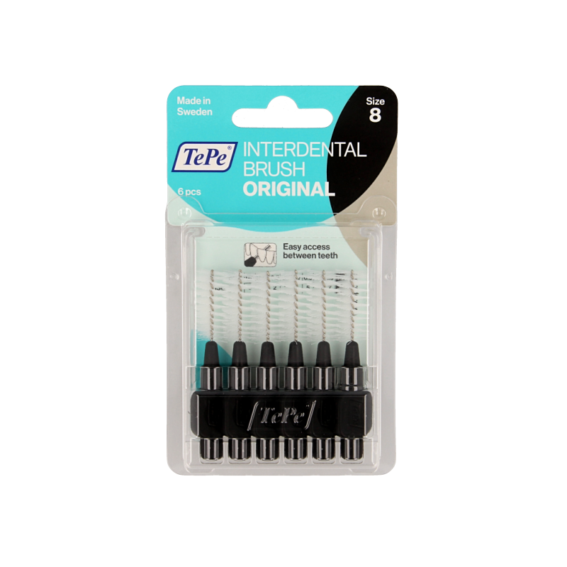 TePe Interdentale rager zwart maat 8 6 Stuks
