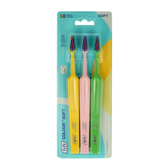TePe Tandenborstel colour soft 3-pack 3 Stuks