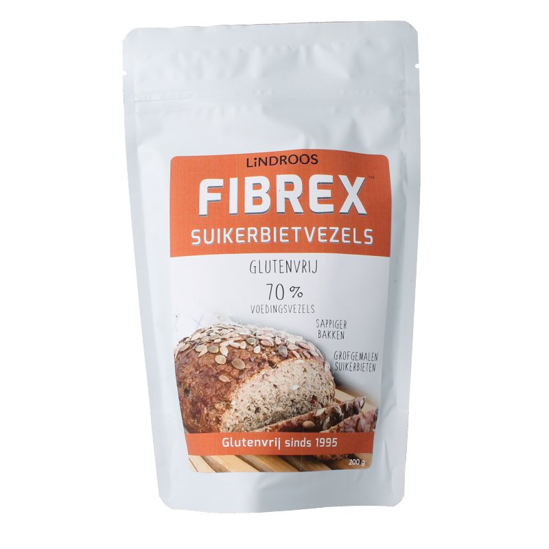 Lindroos Fibrex suikerbietenvezels glutenvrij 200 Gram