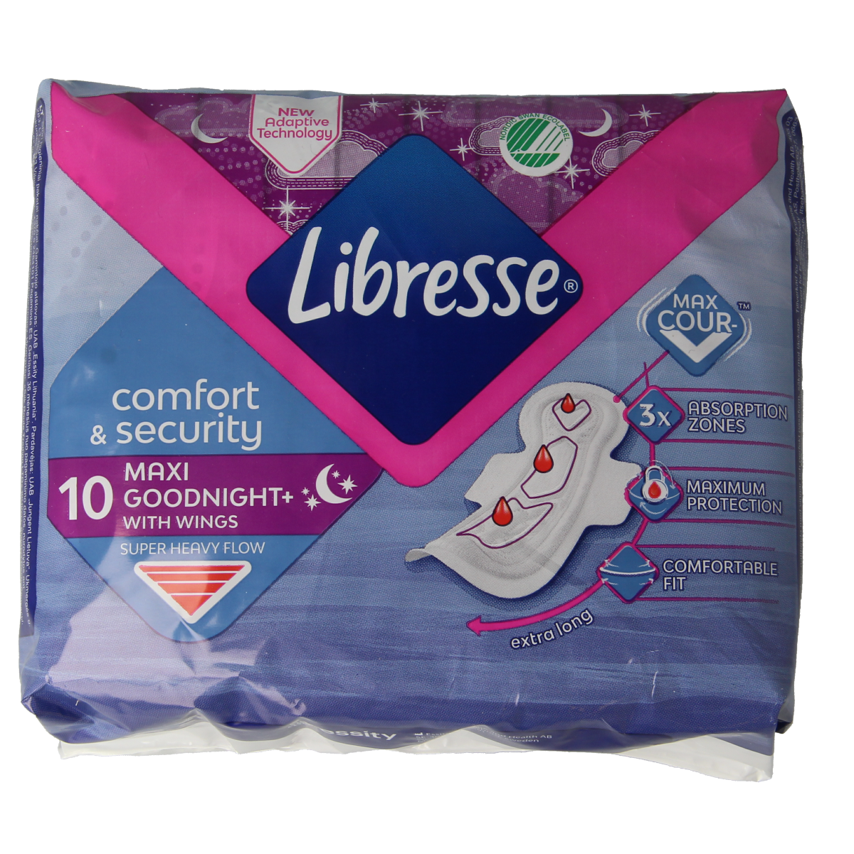 Libresse maxi goodnight 10.00 Stuks