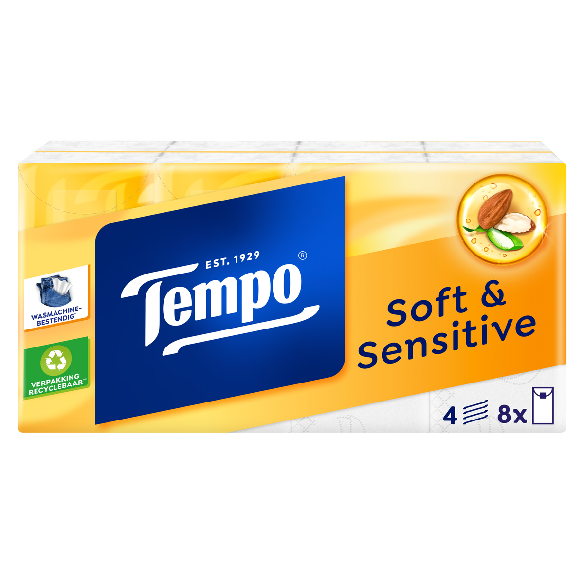 Tempo Soft & sensitive parfumvrij 9 Stuks