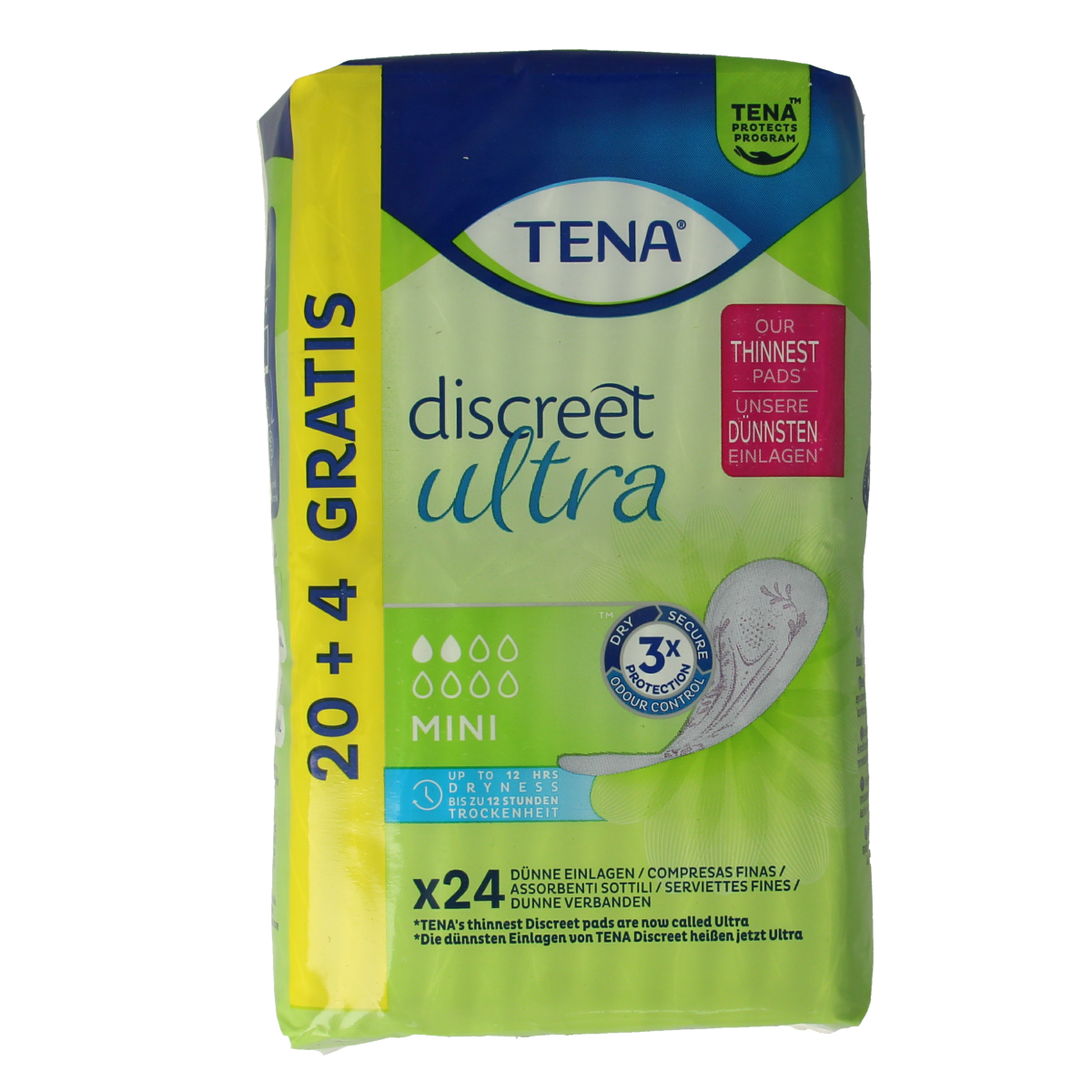 Tena Discreet ultra pads mini 24.00 Stuks