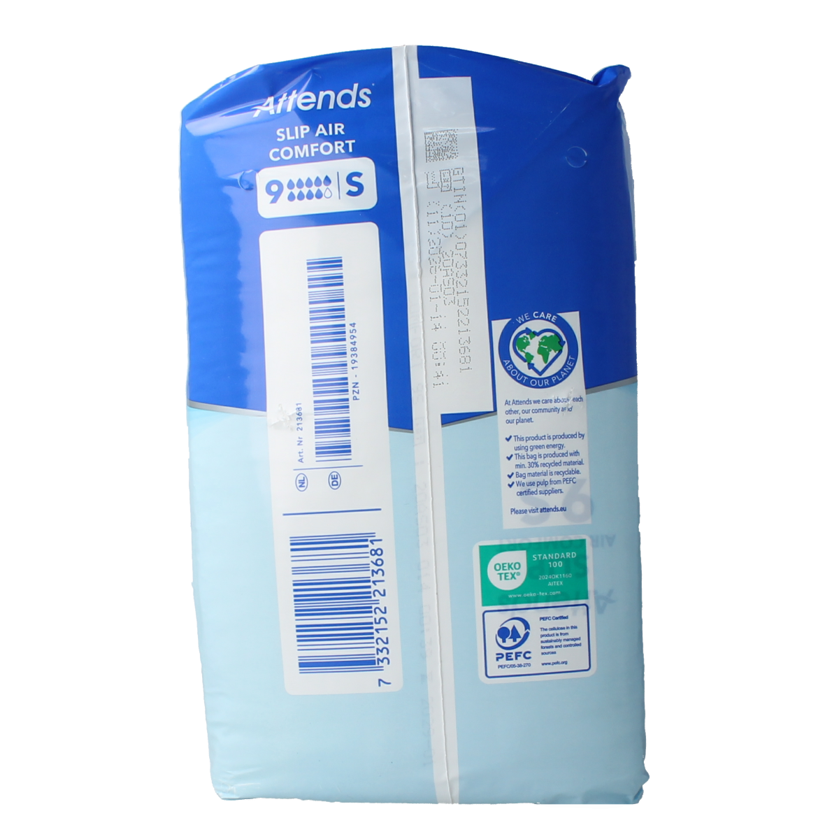 Attends Slip air comfort 9 S 21.00 Stuks