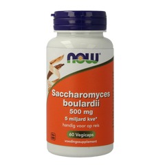 NOW Saccharomyces boulardii 500mg 60.00 Vegetarische capsules