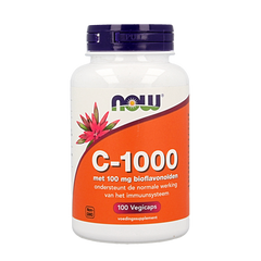 NOW Vitamine C 1000mg bioflavonoiden 100 Vegetarische capsules