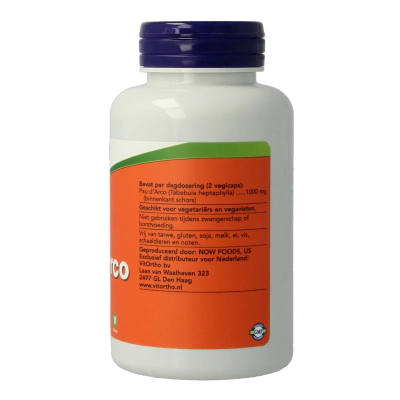 NOW Pau d'arco 500mg 100 Vegetarische capsules