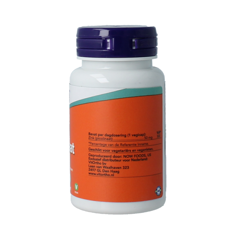NOW Zink picolinaat 50mg 60 Vegetarische capsules