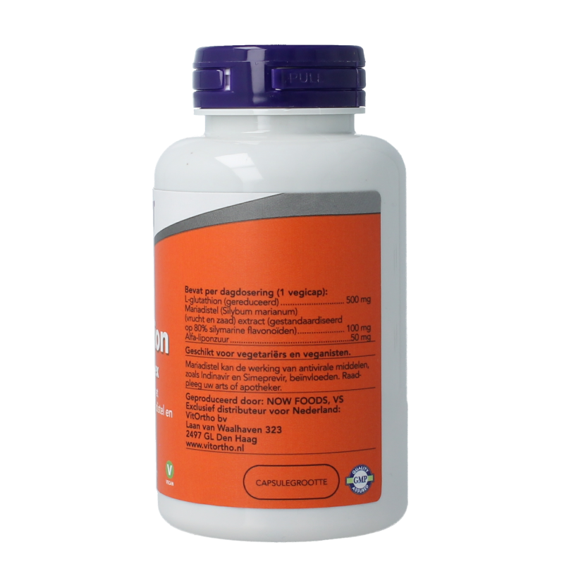 NOW Glutathion DTX complex 60 Vegetarische capsules