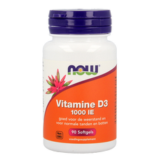 NOW Vitamine D3 1000IE 90.00 Softgels