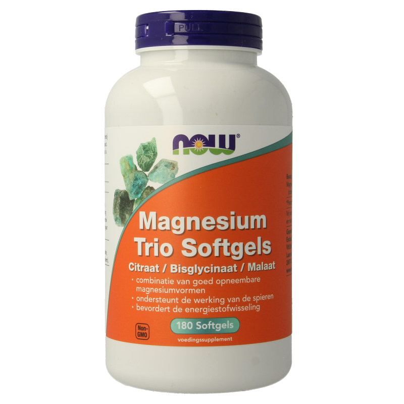 NOW Magnesium trio softgels 180 Softgels