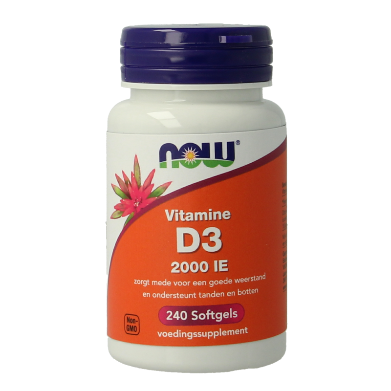 NOW Vitamine D3 2000IE 240 Softgels