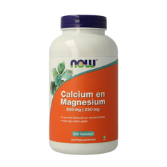 NOW Calcium 500mg magnesium 250mg 250 Tabletten