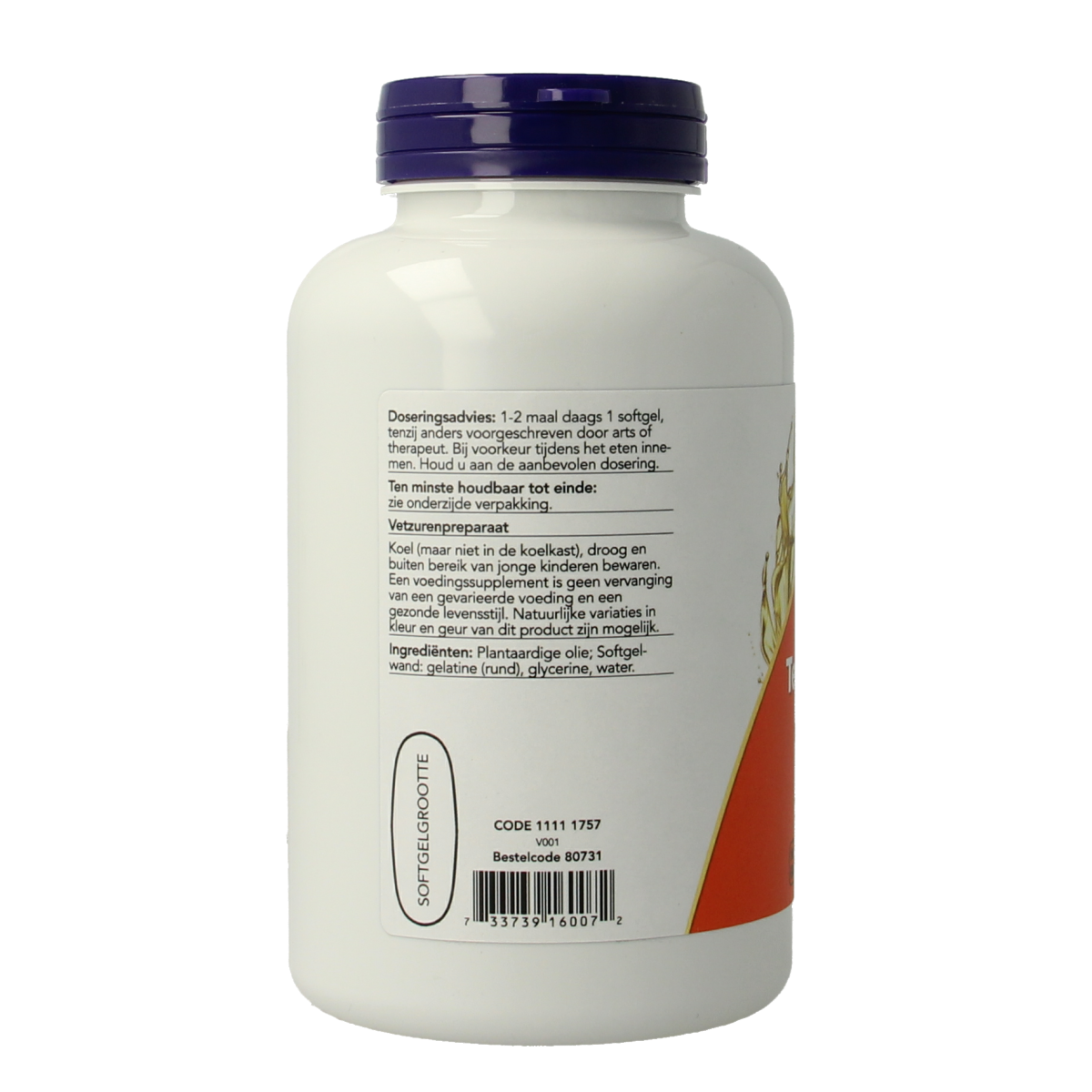 NOW Teunisbloem extra 1300mg 120.00 Softgels