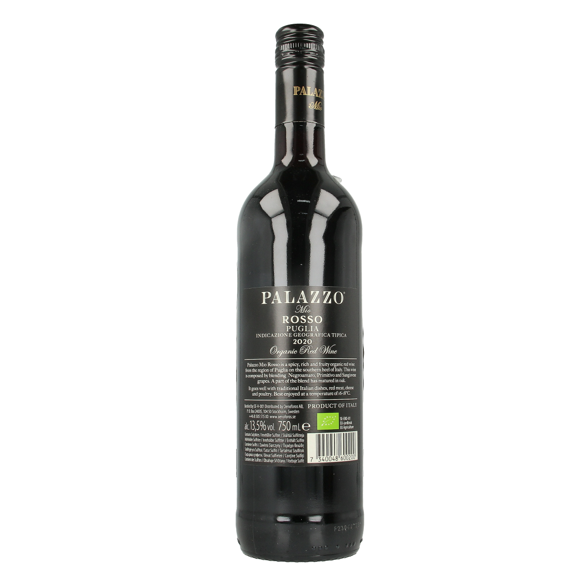 Palazzo Mio rosso rood bio 750.00 Milliliter