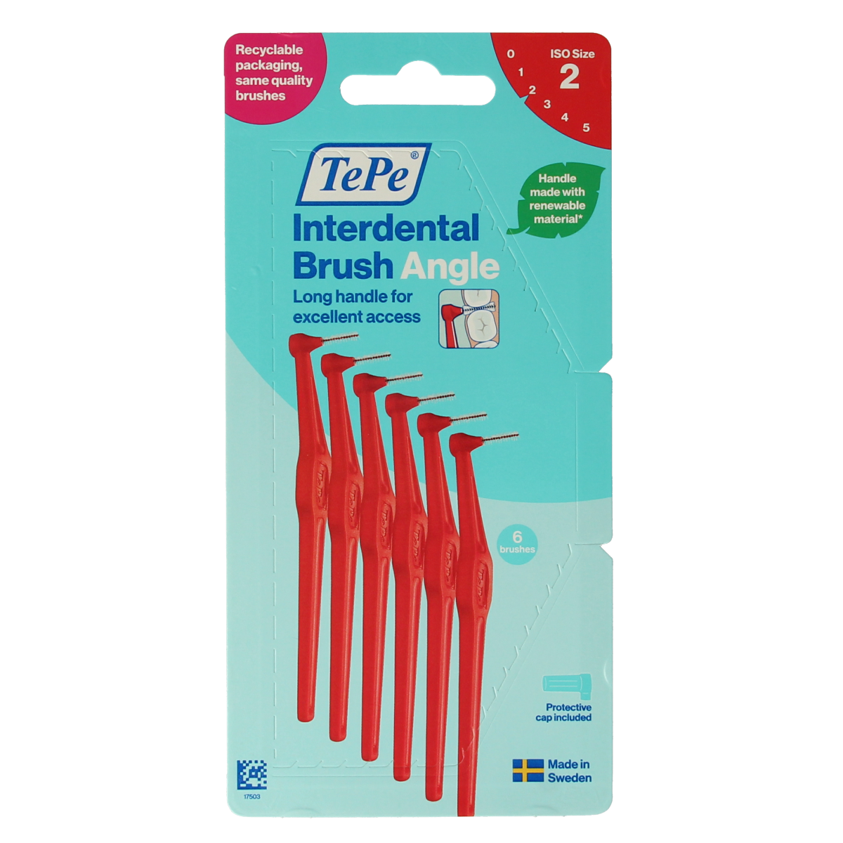 TePe Interdentale ragers original rood 0,5mm maat 2 6.00 Stuks