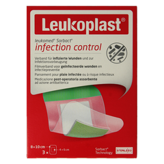 Leukoplast Hechtpleister leukomed sorbact 8 x 10cm 3 Stuks