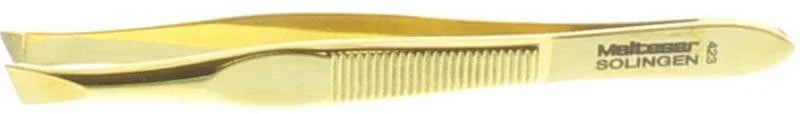 Malteser Pincet 8cm verguld scheef 423-G 1 Stuks