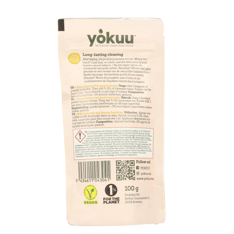 Yokuu Vloerreiniger poeder 100 Gram