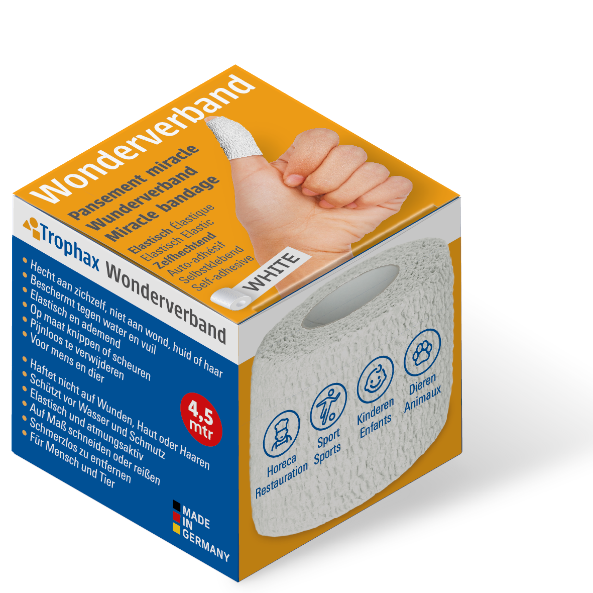ABC Wonderverband Wonderverband wit 4.5m x 5cm 1 Stuks
