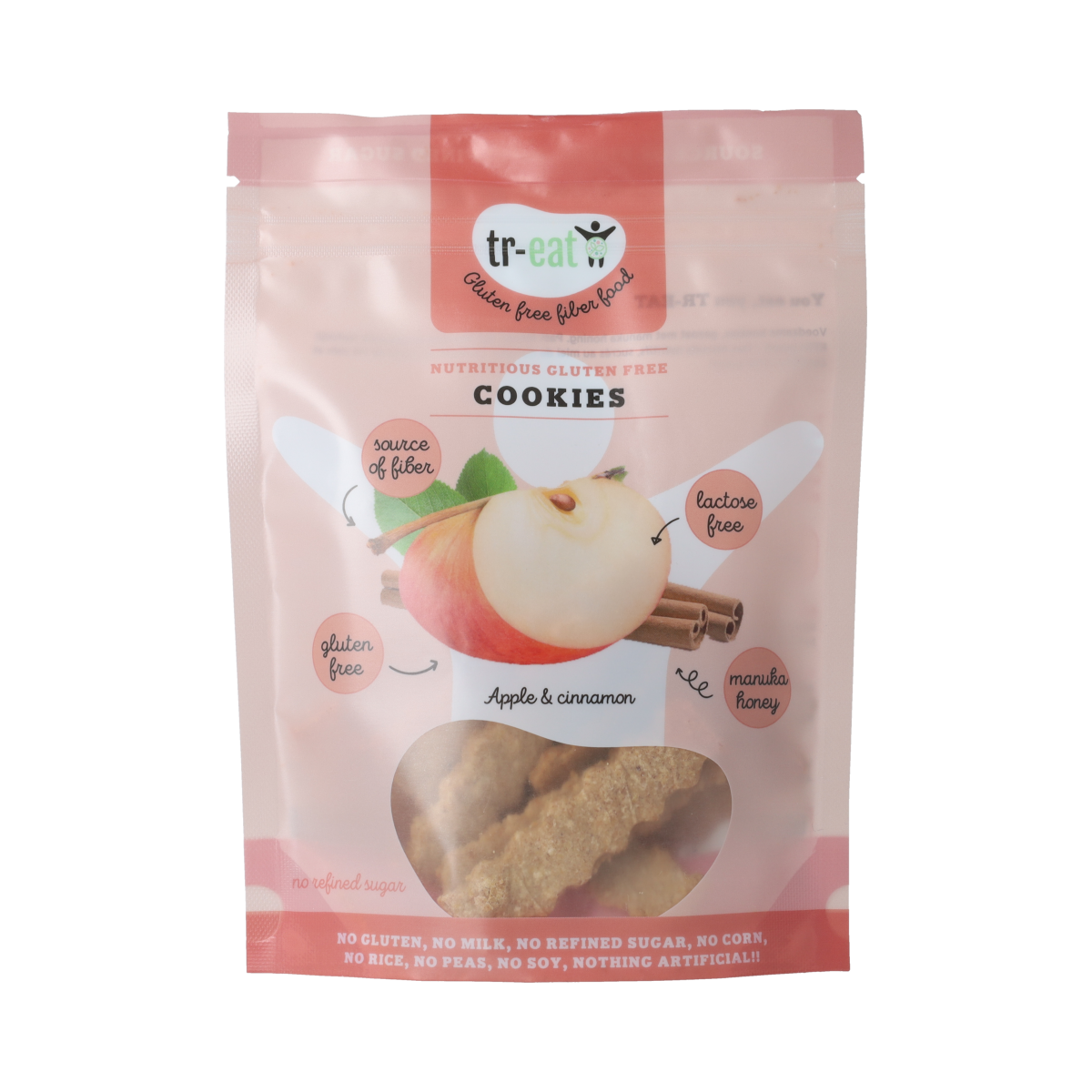 Treat Cookies appel kaneel glutenvrij 80.00 Gram