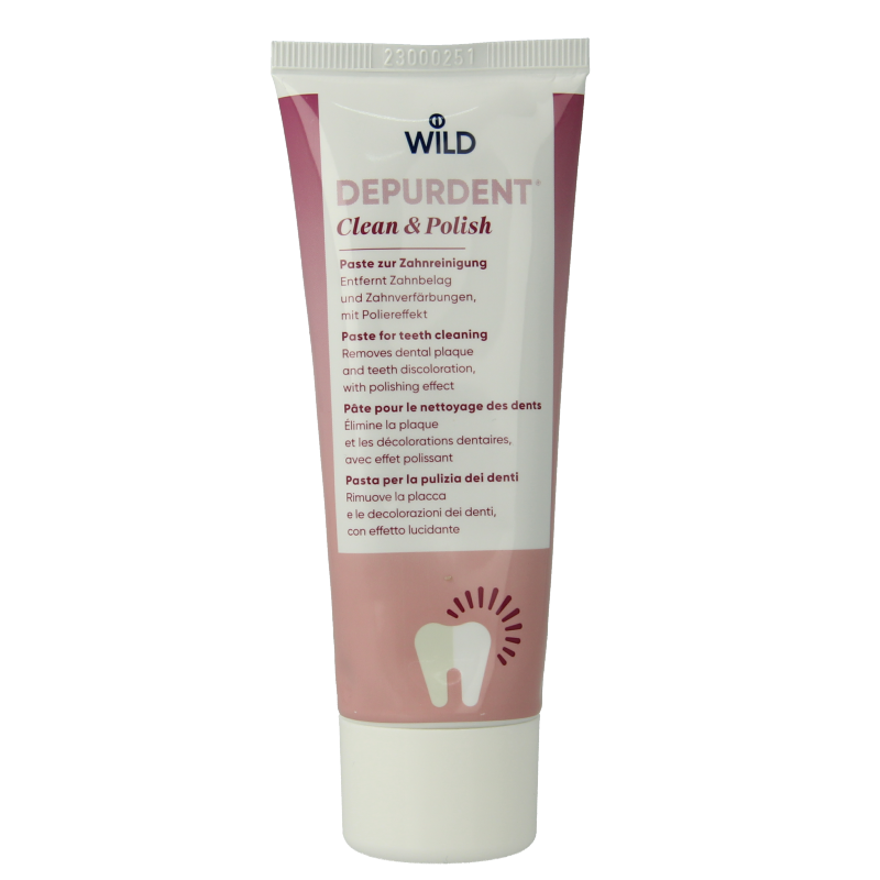 Wild  Depurdent clean & polish whitening tandpasta 75 Milliliter