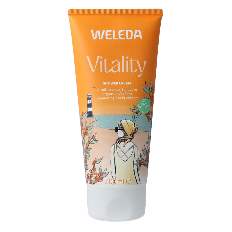 Weleda Duindoorn vitaliserende douchecreme 200 Milliliter