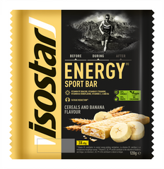 Isostar Energy sport bar cereals & banana 3 pack 120.00 Gram