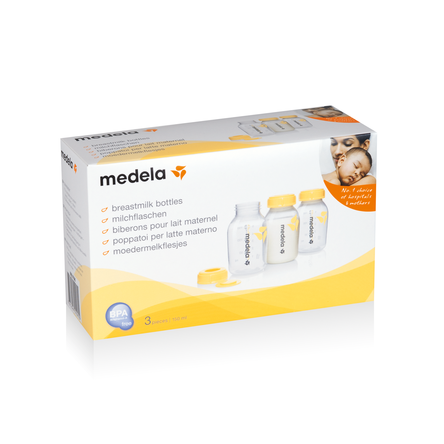 Medela Melkflesjes trioset 150ml 3.00 Stuks