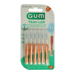 GUM Trav-ler rager 0.9 mm (oranje) 6 Stuks