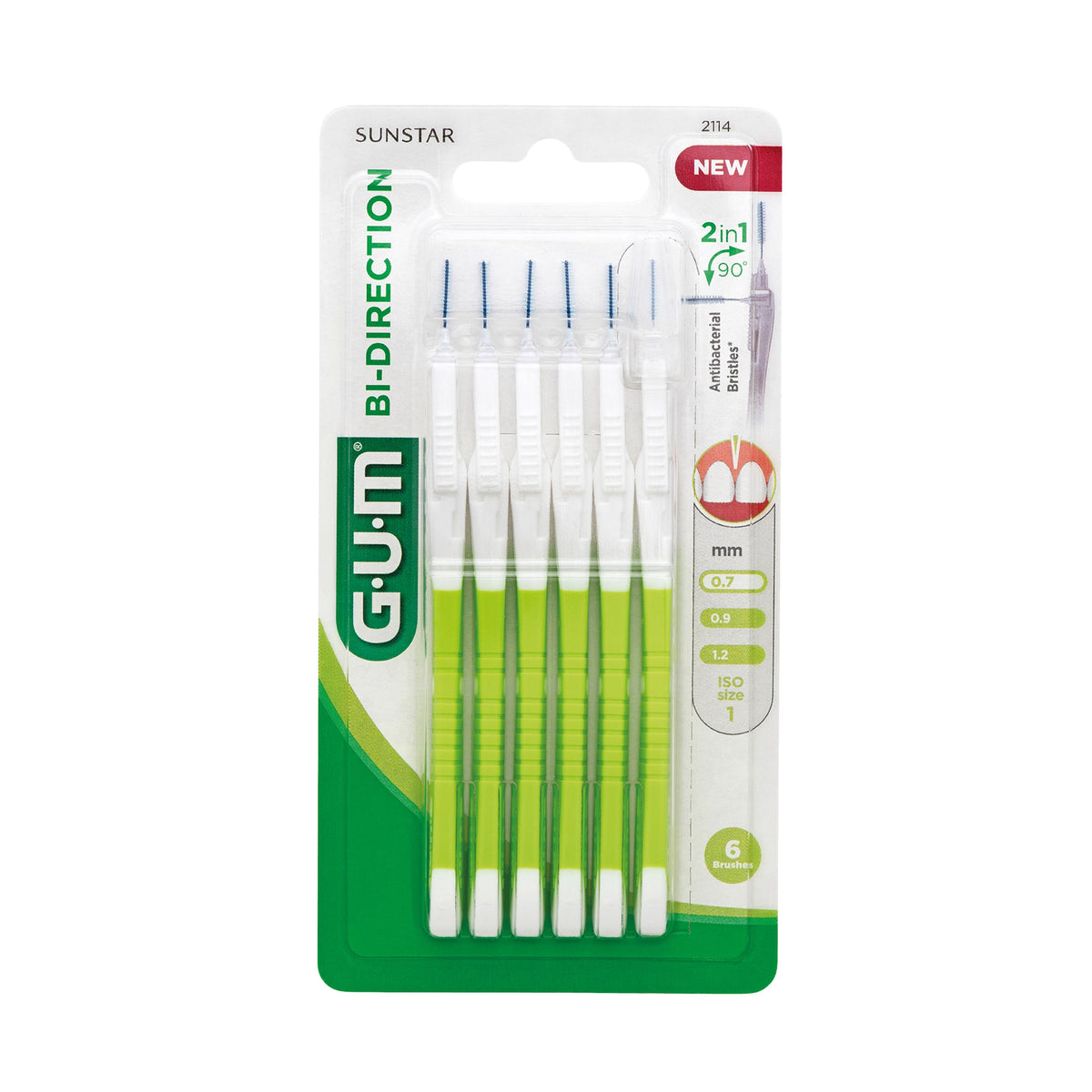 GUM Bi-direction 0.7mm  6 Stuks