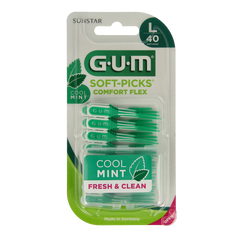 GUM Soft picks comfort flex mint large 40 Stuks